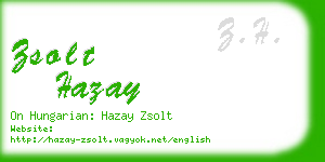 zsolt hazay business card